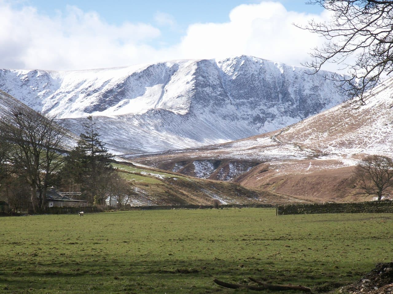 Bannerdale Crags in the Northern Fells of the Lake District