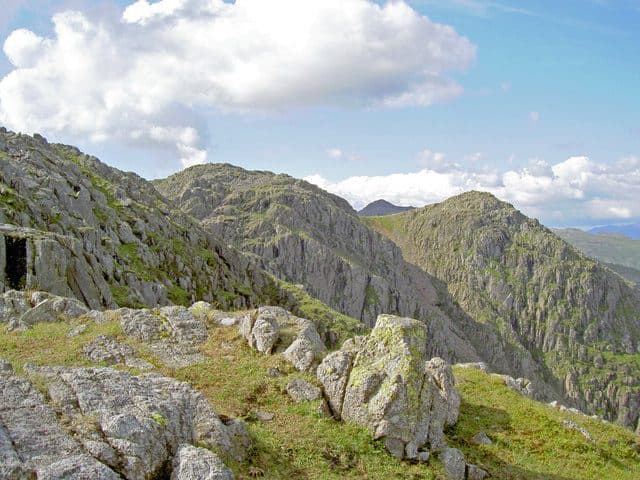 Crinkle Crags (Long Top) in the Southern Fells of the Lake District