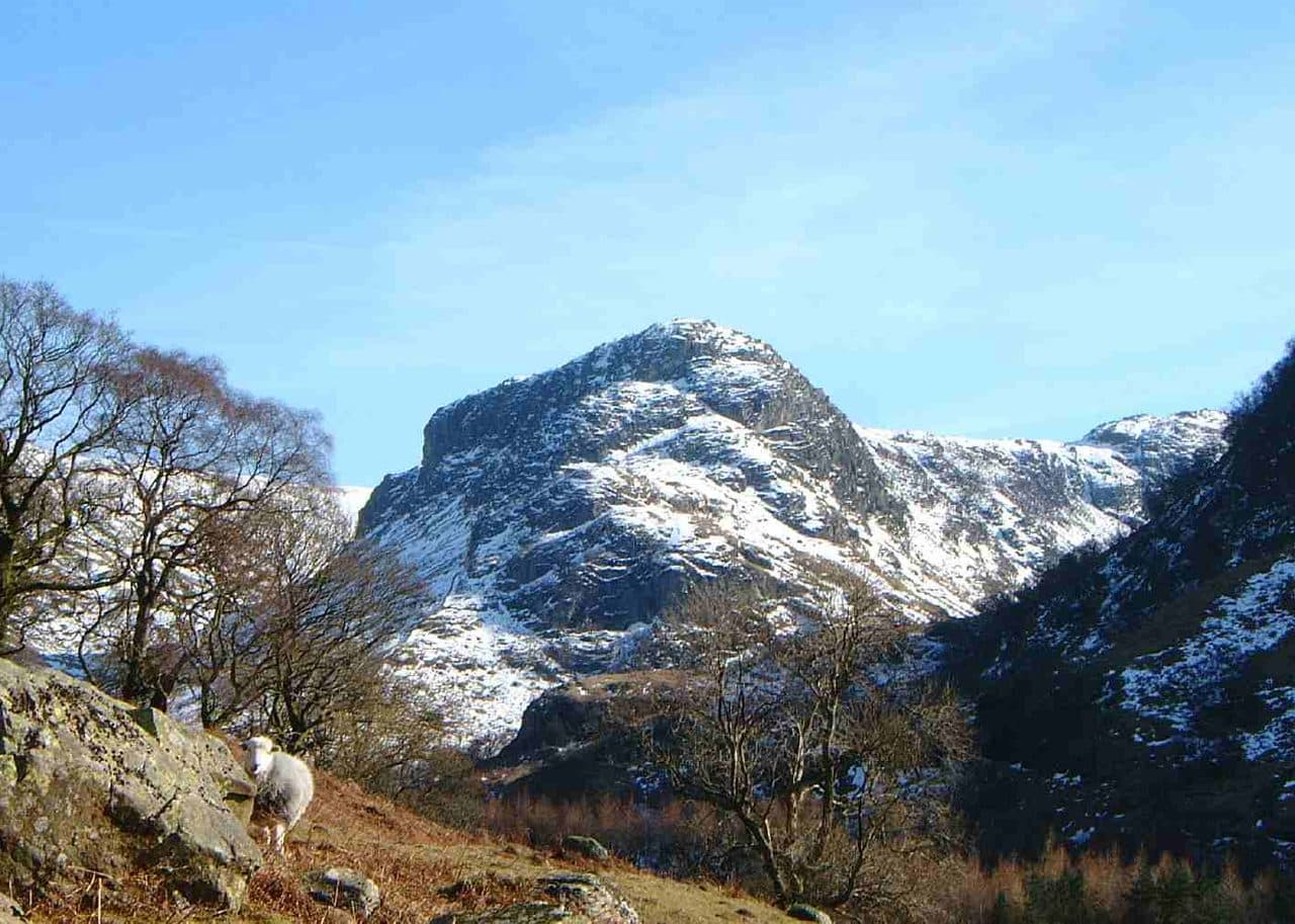 Eagle Crag in the Central Fells of the Lake District