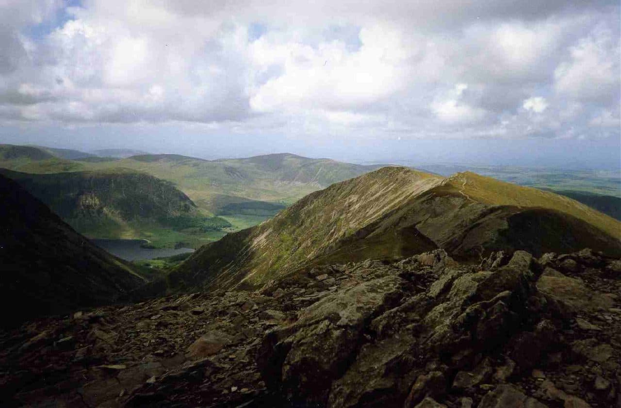 Whiteside (west top) in the North Western Fells of the Lake District